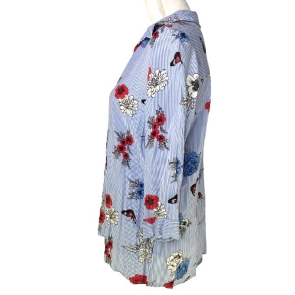 Floral Popover Blouse XL - Picture 3 of 7